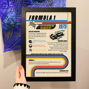 Personalised F1 Season Print Gift For All Years, 6 of 10