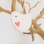 Ceramic Chick / Robin / Heart Hanging Decoration, thumbnail 6 of 12