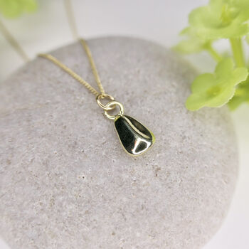 Solid 14ct Gold Sunflower Seed Necklace, 2 of 6