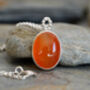 Carnelian Necklace In Sterling Silver, thumbnail 1 of 3