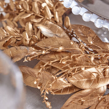 Champagne Gold Christmas Table Centrepiece, 5 of 5