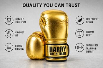 Personalised Boxing Gloves For Children, 4 of 12