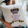 Queen's Platinum Jubilee Cushion, thumbnail 1 of 2