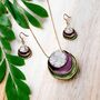 Boho Three Layer Earrings And Necklace Gift Set, thumbnail 5 of 6