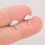 Sterling Silver Umbrella Stud Earrings, thumbnail 2 of 12
