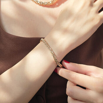 Eternal Luxe Gold Plated Interwoven Majesty Bracelet, 2 of 5