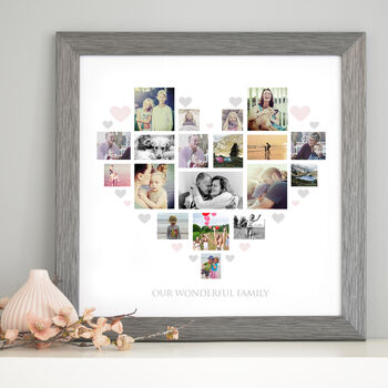 Personalised Heart Family Photo Collage, 7 of 8