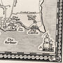 Lindisfarne Map Hand Drawn Fine Art Print, thumbnail 5 of 12