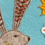 Wild Hare Felt Appliqué Hoop Kit, thumbnail 2 of 7