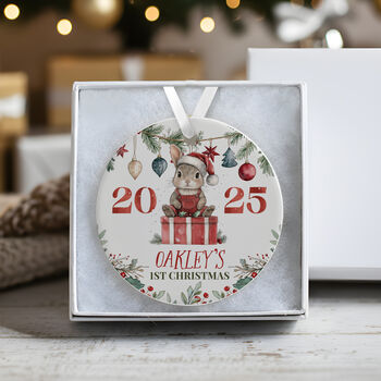 Personalised Baby's First Christmas Bauble Keepsake, 2 of 5