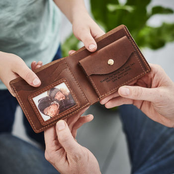 Personalised Wallet With Coin Section Metal Photo, 5 of 11