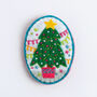 Merry Christmas Felt Craft Brooch Kit, thumbnail 4 of 5