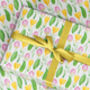 Crocus Tulip Wrapping Paper Roll Or Folded, thumbnail 2 of 3