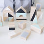 Mint And Monochrome Wooden Blocks, thumbnail 6 of 7
