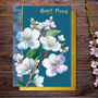 Best Mum Blosson Floral Card With Gold Detail, thumbnail 1 of 2