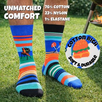 United Oddsocks Grill It Men's Gift Box Set, 4 of 8
