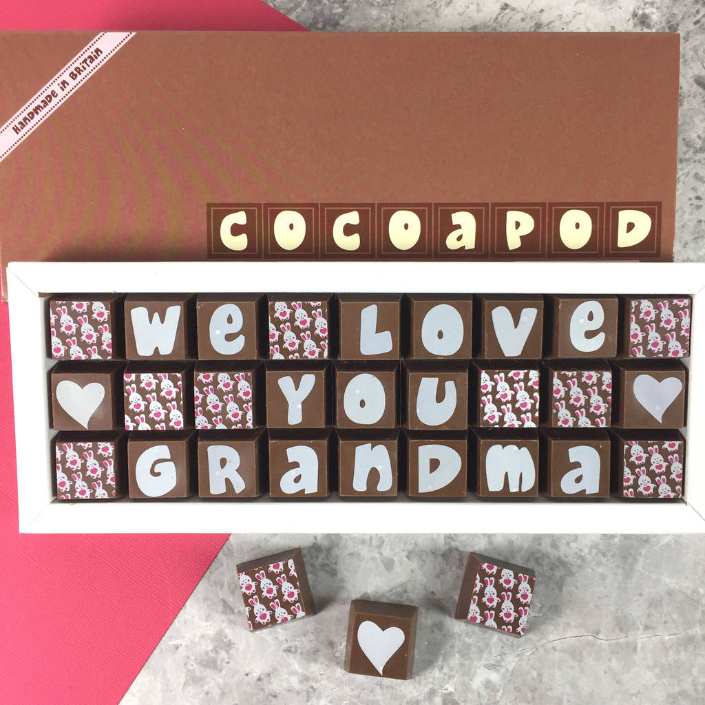 happy mothers day personalised chocolates for mums by cocoapod