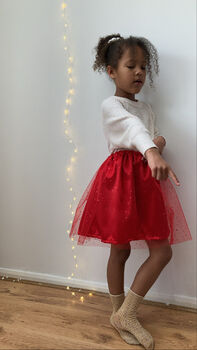 Red Sequin Tutu Dress, 2 of 8
