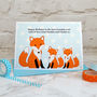 'Foxes' Personalised Birthday Card From Two Children, thumbnail 1 of 4