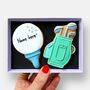 Personalised Golf Ball Iced Biscuits Father's Day Letterbox Gift, thumbnail 1 of 11