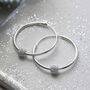 Sterling Silver Disco Ball Hoops, thumbnail 7 of 10