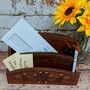 Gift For Dad, Wooden Carved Letter Rack Desk Tidy, thumbnail 1 of 8