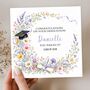 Graduation Floral Card, Graduation Hats Card For Her, Daughter. Granddaughter, thumbnail 1 of 3