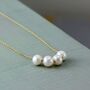 40th Birthday Floating Pearls Necklace, thumbnail 5 of 10