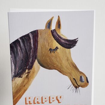 Happy Birthday Horse Birthday Card, 3 of 7