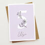 Floral Fifth Birthday Card, thumbnail 2 of 7