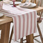 Briarwood Striped Cotton Table Runner, thumbnail 1 of 5