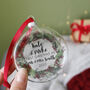 First Married Wreath Christmas Glass Bauble Decoration, thumbnail 6 of 10