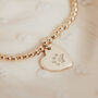 Personalised Paw Print Heart Charm Beaded Bracelet, thumbnail 1 of 8