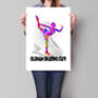 Ice Skating Personalised Gift Art Print, thumbnail 1 of 5