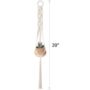 Pack Of Three Indoor Wall Hanging Planter Basket, thumbnail 3 of 5