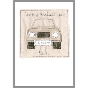 Personalised Car Wedding Or Anniversary Card, 7 of 12
