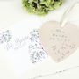 The Bride Floral Hanging Heart, thumbnail 4 of 6