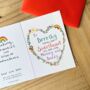 Personalised Our Sweetheart Valentine Card, thumbnail 2 of 2