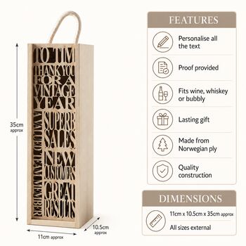 Personalised Bottle Box, 5 of 5