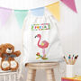 Personalised Flamingo Nursery Bag, thumbnail 2 of 12