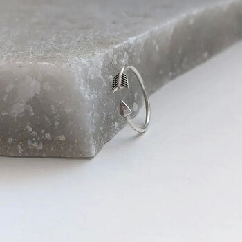 Sterling Silver Arrow Toe Ring, 2 of 11