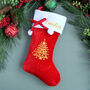 Personalised Red Velvet Christmas Stocking, thumbnail 1 of 4