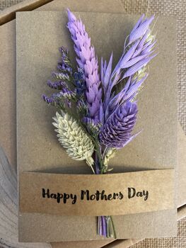 Dried Flowers Mothers Day Card, 3 of 3
