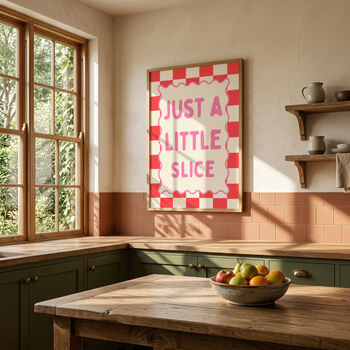 Just A Little Slice Kitchen Art Print, 3 of 5