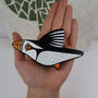Handmade Wooden Flying Puffin Wall Hanging, thumbnail 7 of 11