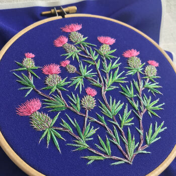 Scottish Thistles Embroidery Kit, 4 of 8