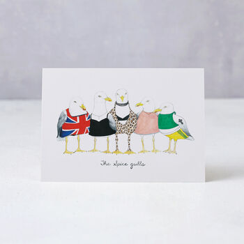 'Spice Gulls' Greetings Card, 3 of 3