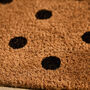 Polka Dot Natural Coir Doormat, thumbnail 3 of 4