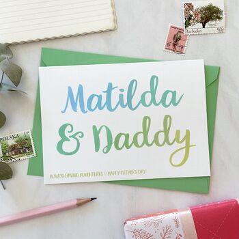 Personalised Daddy And Me Father's Day Card, 2 of 6