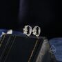 Sterling Silver Star Constellation Ab Cz Hoop Earrings, thumbnail 1 of 9